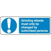 Mandatory Safety Sign - Grinding Wheels 070