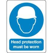 Mandatory Safety Sign - Head Protection 077