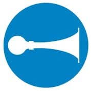 Mandatory Safety Sign - Horn 007