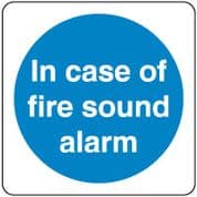 Mandatory Safety Sign - In Case Of Fire 080