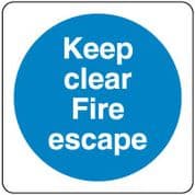 Mandatory Safety Sign - Keep Clear Fire 089