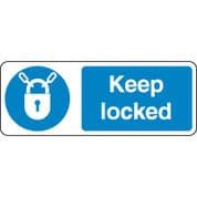 Mandatory Safety Sign - Keep Locked 092