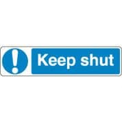 Mandatory Safety Sign - Keep Shut 098