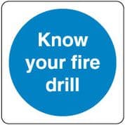 Mandatory Safety Sign - Know Your Fire 104