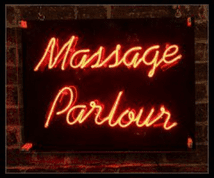 Massage Parlour Neon Sign
