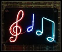 Musical Notes Neon Sign