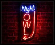 Night Owl Neon Sign