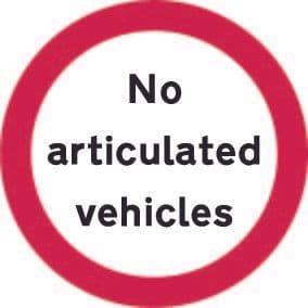 No Articulated Vehicles