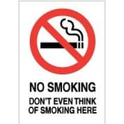 No Smoking safety sign - No Smoking Don't 011