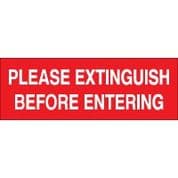 No Smoking safety sign - Please Extinguish 027