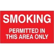No Smoking safety sign - Smoking Permitted 037