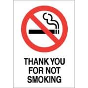 No Smoking safety sign - Thank You For Not 039