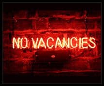 No Vacancies Neon Sign