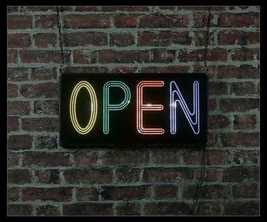 Open LED Sign