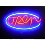 Open Neon Sign