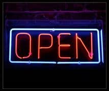 Open Neon Sign 2