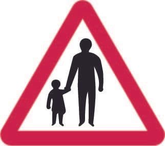 Pedestrians On Road Ahead