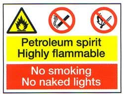 Petroleum Spirit Highly Flammable