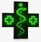 Pharmacy LED Cross Sign Monochromatic 1350