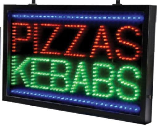 Pizzas Kebabs LED Sign