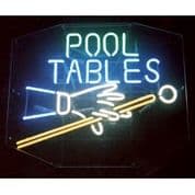 Pool Tables Neon Sign