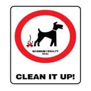 Prohibition safety sign - Clean it Up 155
