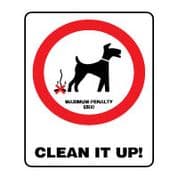Prohibition safety sign - Clean it up! 156