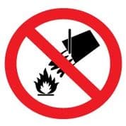 Prohibition safety sign - Do Not Extinguish 001