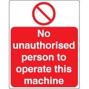 Prohibition safety sign - Do Not Reach Under 112