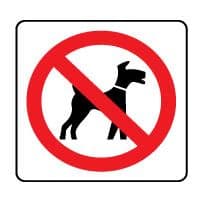 Prohibit Dog Prohibition safety sign - Dogs Prohibited 157