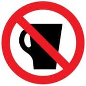 Prohibition safety sign - Drinking Prohibited 005