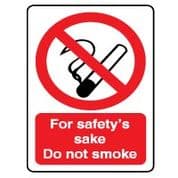 Prohibition safety sign - For Safety's Sake 046