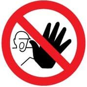 Prohibition safety sign - No Access 008
