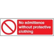 Prohibition safety sign - No Admittance 064