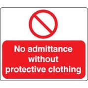 Prohibition safety sign - No Admittance 065