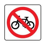 Prohibition safety sign - No Bicycles 189