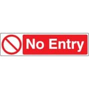 Prohibition safety sign - No Entry 068
