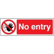 Prohibition safety sign - No Entry 069