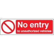 Prohibition safety sign - No Entry 072