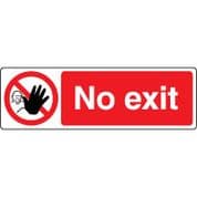 Prohibition safety sign - No Exit 179