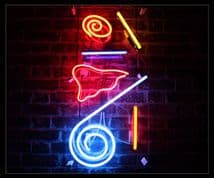 Random Shapes Neon Sign