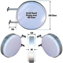 Round Double Sided Lightbox in 2 sizes
