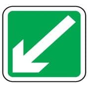Safe Safety Sign - Arrow 45 Left Down 031