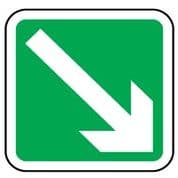 Safe Safety Sign - Arrow 45 Right Down 033