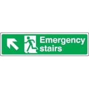 Safe Safety Sign - Emergency Left Up 057