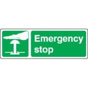 Safe Safety Sign - Emergency Stop 061