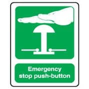 Safe Safety Sign - Emergency Stop Push 062
