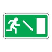 Safe Safety Sign - Exit Door Down 071