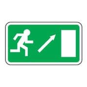 Safe Safety Sign - Exit Door Right Up 075