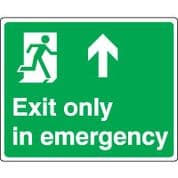 Safe Safety Sign - Exit Emergency Up 079